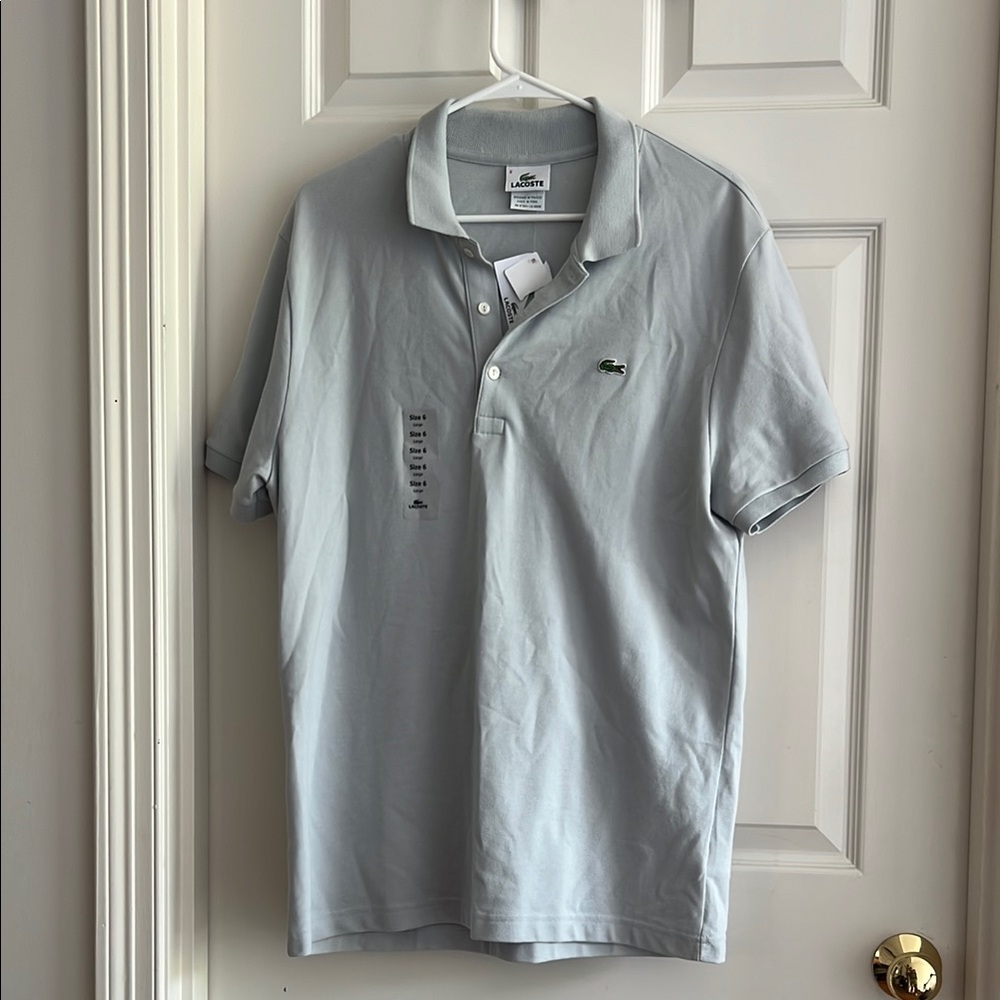 Lacoste Blue Polo Shirt Pique Stretch Style